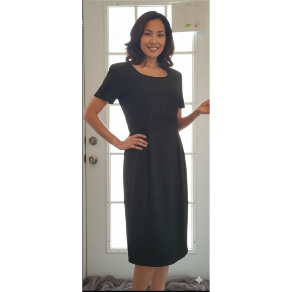 John Roberts Dress, Waistline Embroidered, Midi, GUC. ✔️ - Picture 8 of 10
